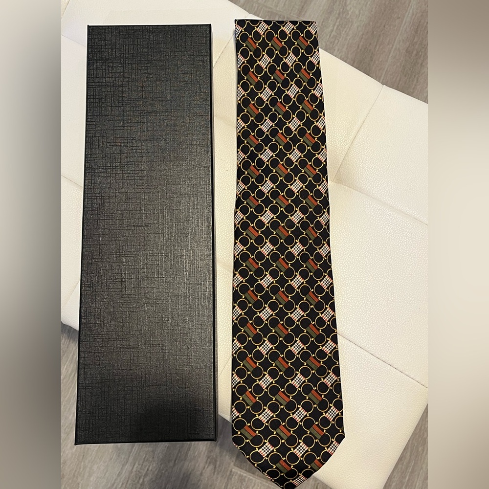 Burberry tie nova check 100% Authentic mens classic manston thorton jacquard